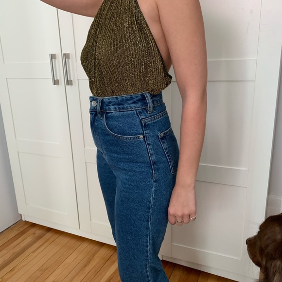 Glitter gold Zara top - Picture 2 of 4